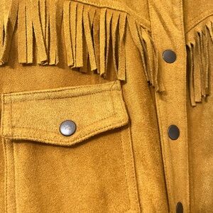 Shyanne button down suede shirt